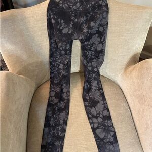 lululemon athletica Black Tie-Dye Leggings